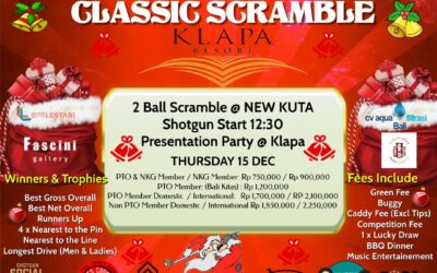 KLAPA CHRISTMAS CLASSIC 2 BALL SCRAMBLE, Thursday, 15 December 2022 , NEW KUTA GOLF 